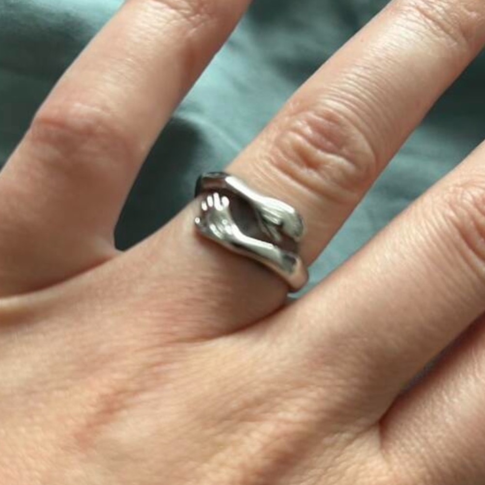 Elegant “hugging” Wrap Ring
